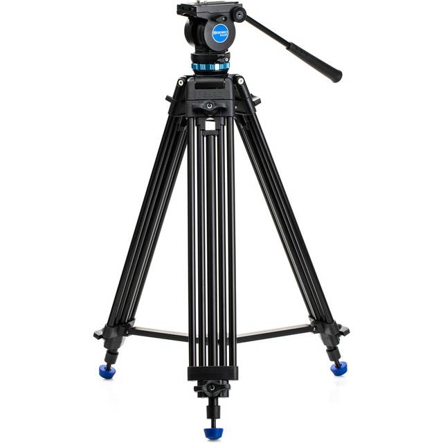 Benro KH25P videostativ med huvud, 5 kg nyttolast, kontinuerligt panoredrag, antirotation kameratallrik