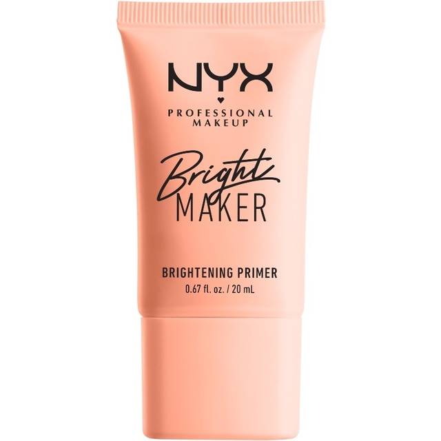 NYX Professional Makeup Primer, Bright Maker, Makeup-bas, vegansk formel, ljusande primer med papaya extrakt och hudbalsam, 20 ml