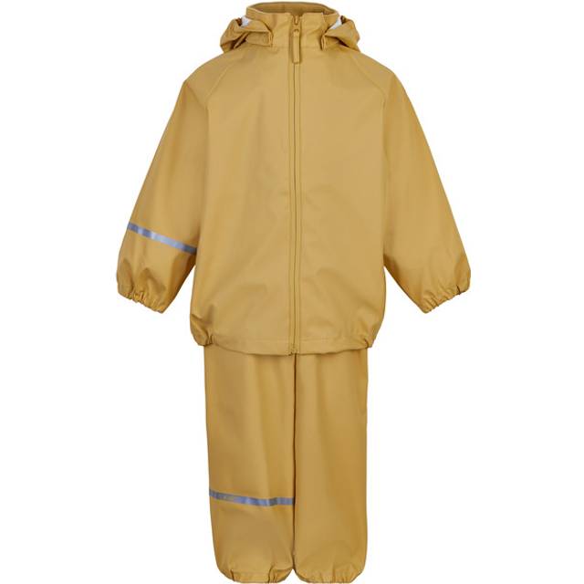 Celavi Unisex barn basic återvinning PU regnkläder set, rotting, 90