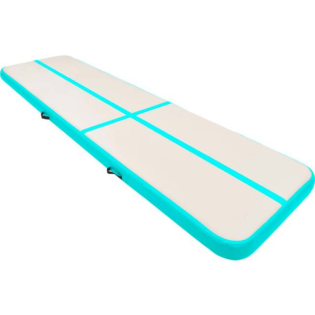 vidaXL Inflatable Gymnastics Mat with Pump 700x100x20 cm PVC Blue
