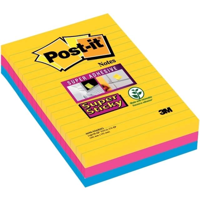 Post-It Ss Xxl Lined Notes Rio 101X152 P3