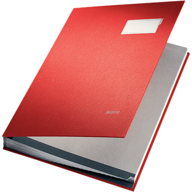 Leitz Design Signature Book with 18 Card Dividers A4 - Blue - blue