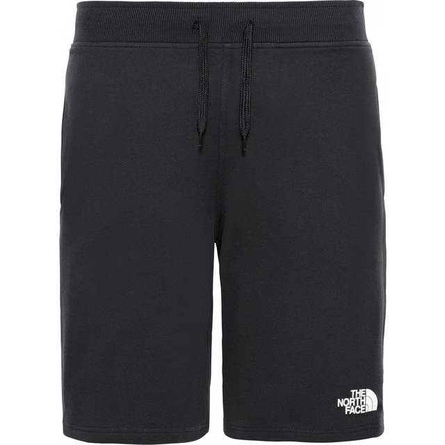 (Black - NF0A3S4E, Large) Mens Knee Length Shorts Fleece Gym Running Casual