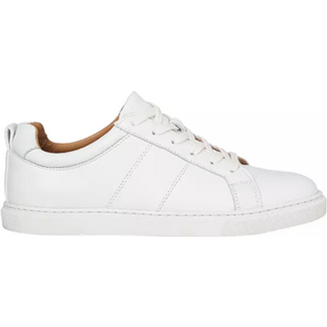 Whistles Koki Lace Up Leather Trainers, White