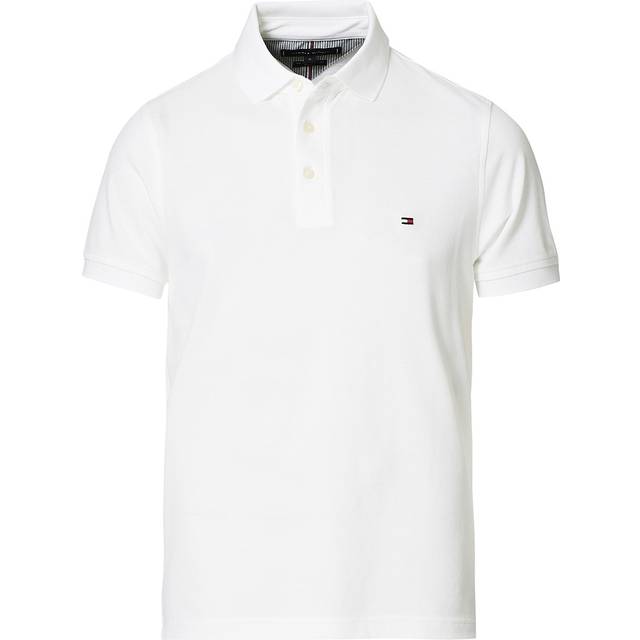 Tommy Hilfiger Core 1985 Slim Polo Herr Kortärmade Stl. S - Från Magasin - White (S)