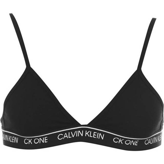 Calvin Klein Kvinnors ofodrad triangelplatta, svart, (storlek: M)