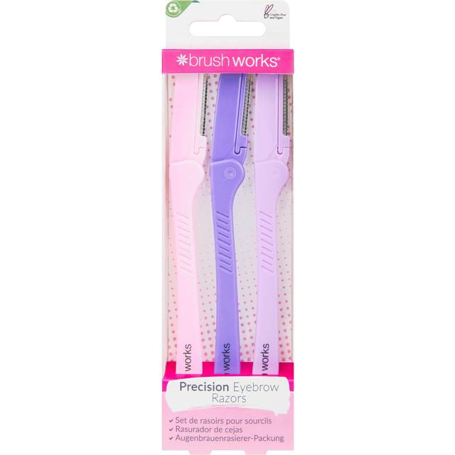 Brushworks Precision Eyebrow Razor (Pack of 3)
