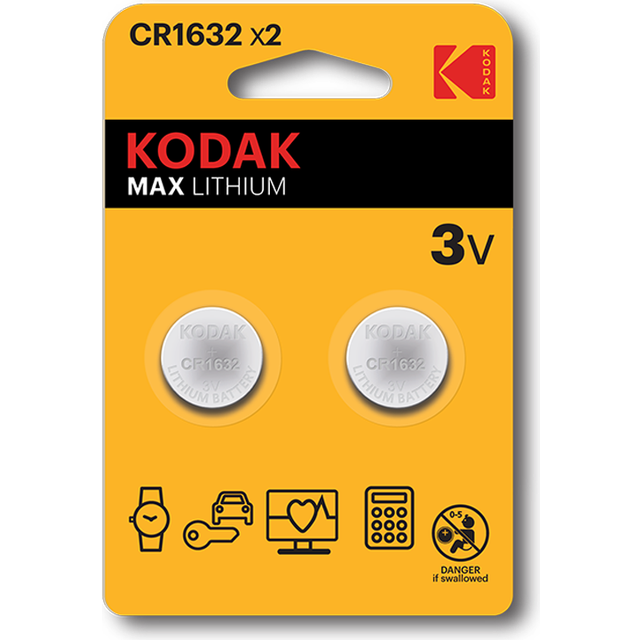 Kodak Max lithium CR1632 2-pack