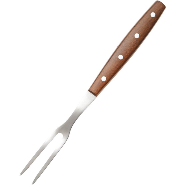 Fiskars Norr Kitchen Fork with Wooden Handle - Kebony Wood