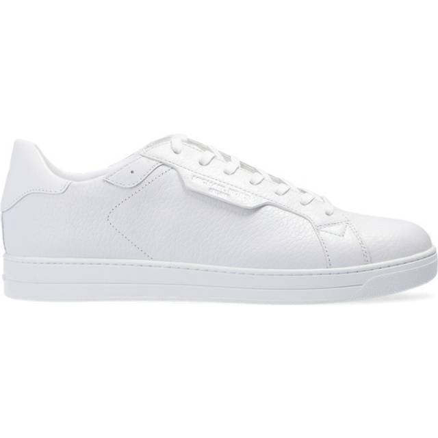 MK Keating Pebbled Leather Trainers - White - Michael Kors - UK 11.5
