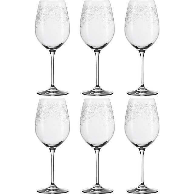 Leonardo Chateau vitt vinglas, vitvin bägare med dragen penna, tål maskindisk vinglas, set med 6, 410 ml, 061591