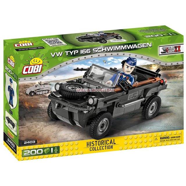 VW Type 166 Schwimmwagen - COBI 2403 - 200 brick light vehicle