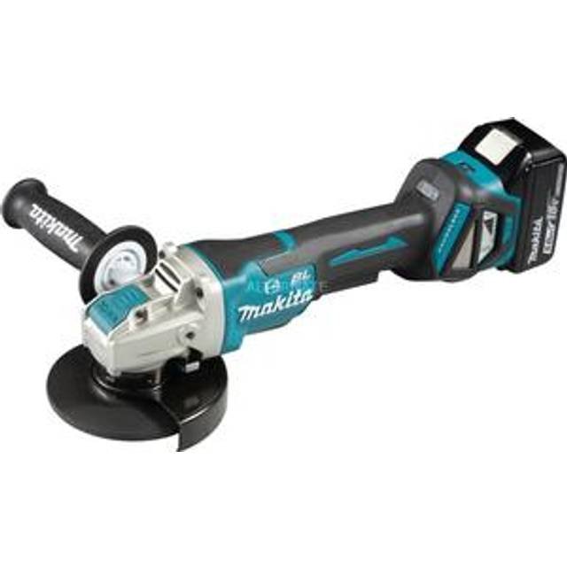 Makita DGA519RTJ 18v Cordless Brushless X-Lock Angle Grinder 125mm - 2x 5.0ah