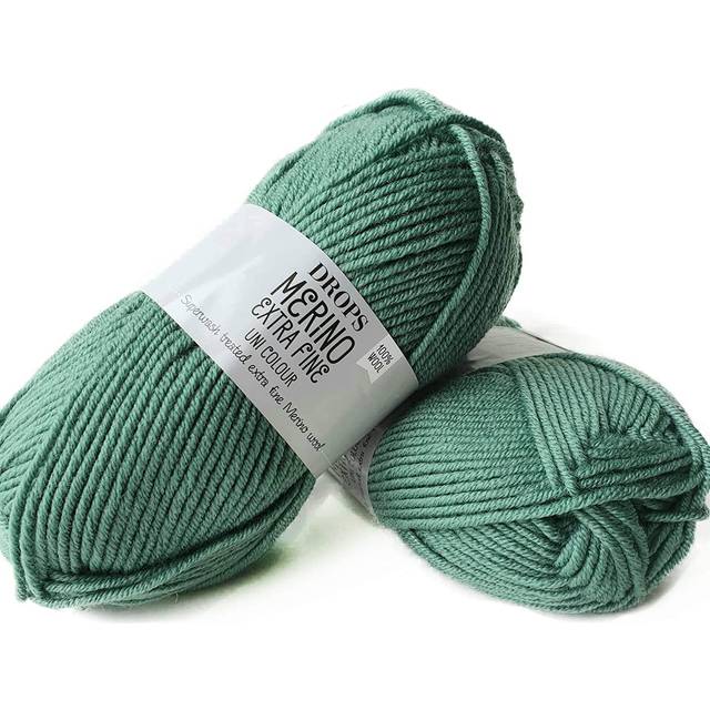 Merino Extra Fine Uni Colour Garn Merinoull 50 g Ice Blue 39 Drops