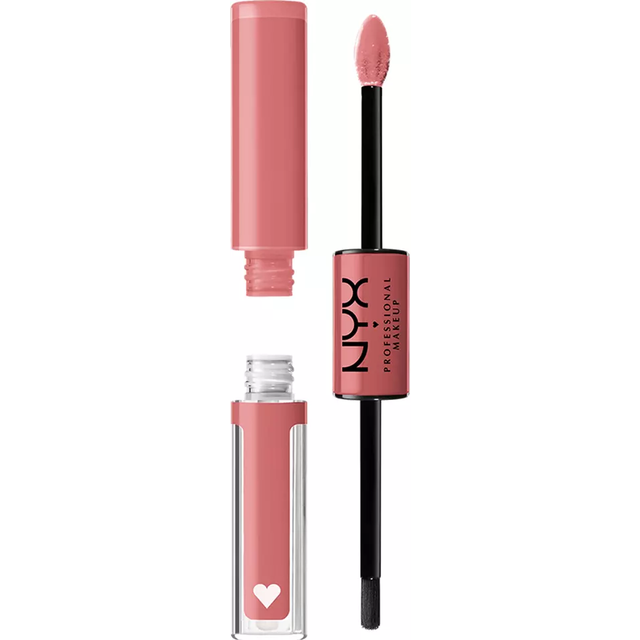 NYX Professional Makeup läppglans, högpigmenterad och långvarig formel, icke-färgande, Shine Loud, Cash Flow