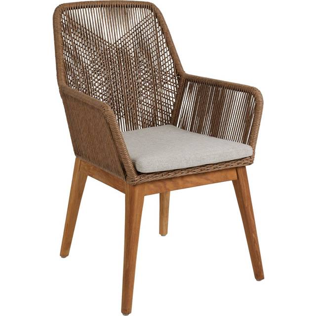 Brafab Hassel karmstol Natur med beige dyna