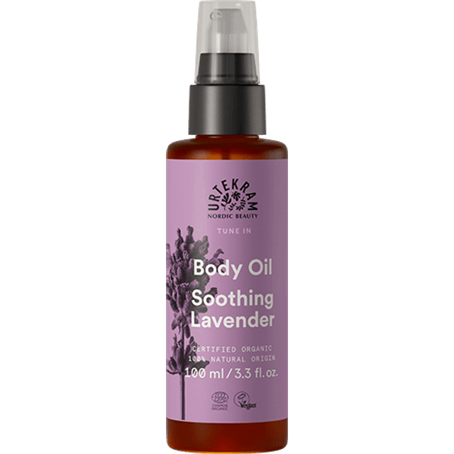 Urtekram Soothing Lavender Body Oil 100ml - Kropsolie test - Dinskønhed.dk