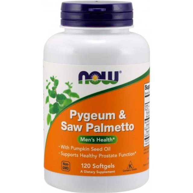 NOW Pygeum & Saw Palmetto 120 Softgels
