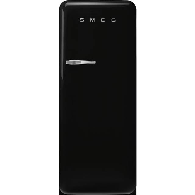 Smeg - FAB28 Fridge with Freezer - schwarz/lackiert/Türanschlag rechts/BxHxT 60,1x150x78,8cm - black (153.0 x 60.1 x 72.8cm)