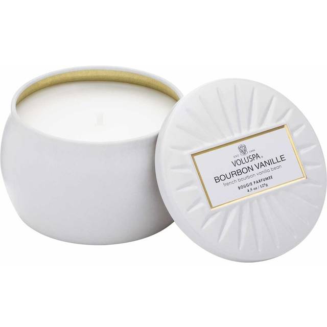 Voluspa Decorative Tin Candle Bourbon Vanille 127g
