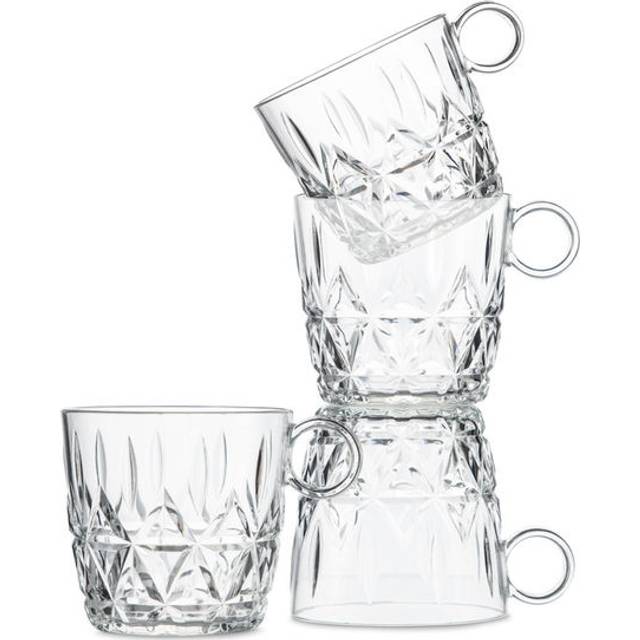 Sagaform Picknick coffee cup 4-pack Clear