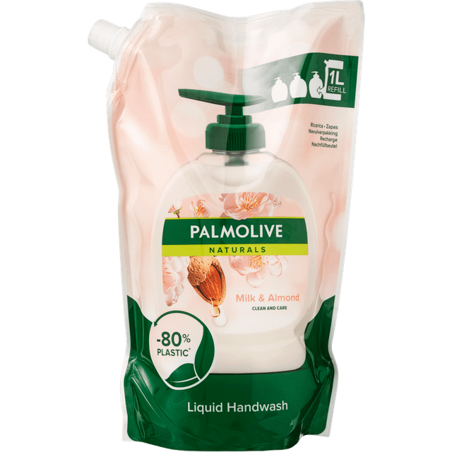 Palmolive Almond & Milk Handtvål Refill - 1000 ml