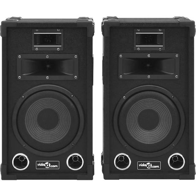 vidaXL Professional Passive Hifi Stage Speakers 2 pcs 800 W Black