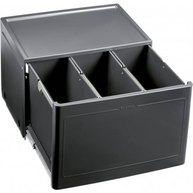 BLANCO Select Botton Manual Under Counter 3 Section Pull-Out Kitchen Bin, 39L