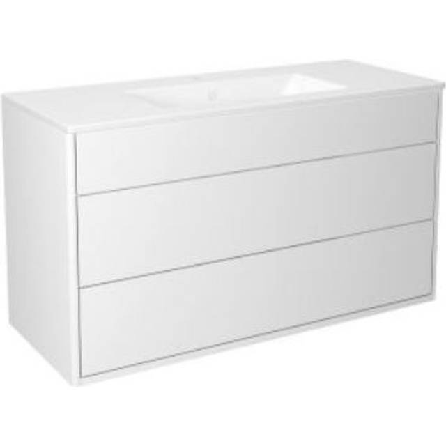 Gustavsberg Graphic Kommodpaket slät, varmgrå, 100 cm