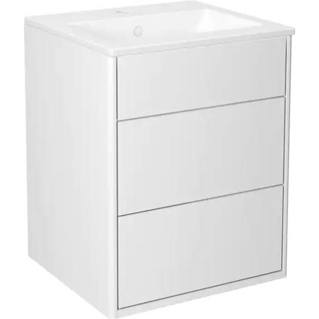 Gustavsberg Graphic Kommodpaket slät, vit, 45 cm