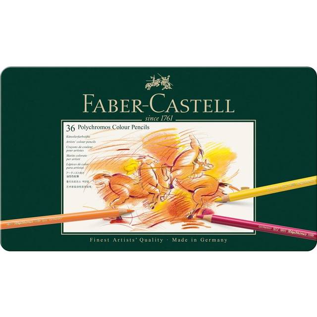 Faber-Castell Faber Castell Polychromos Artist Colour Pencils Tin Of 36
