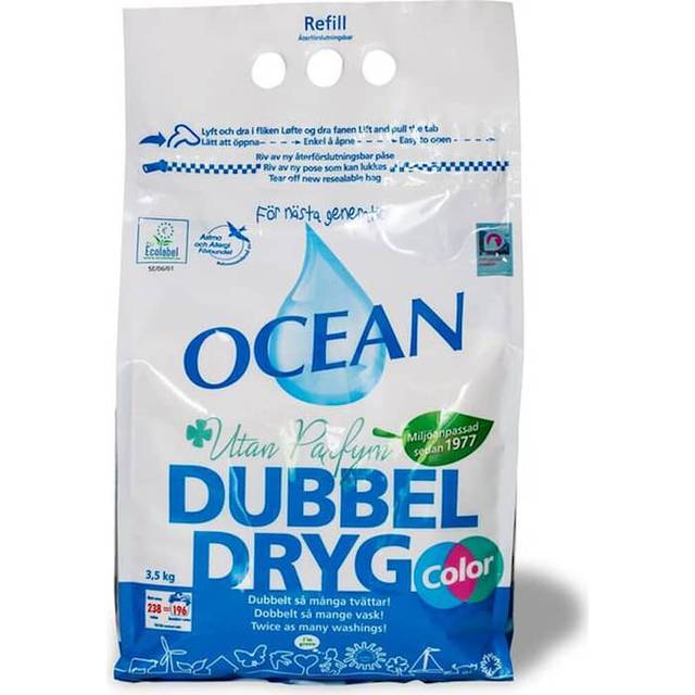 OCEAN DubbelDryg Kulörtvätt Sensitive 3,5 kg