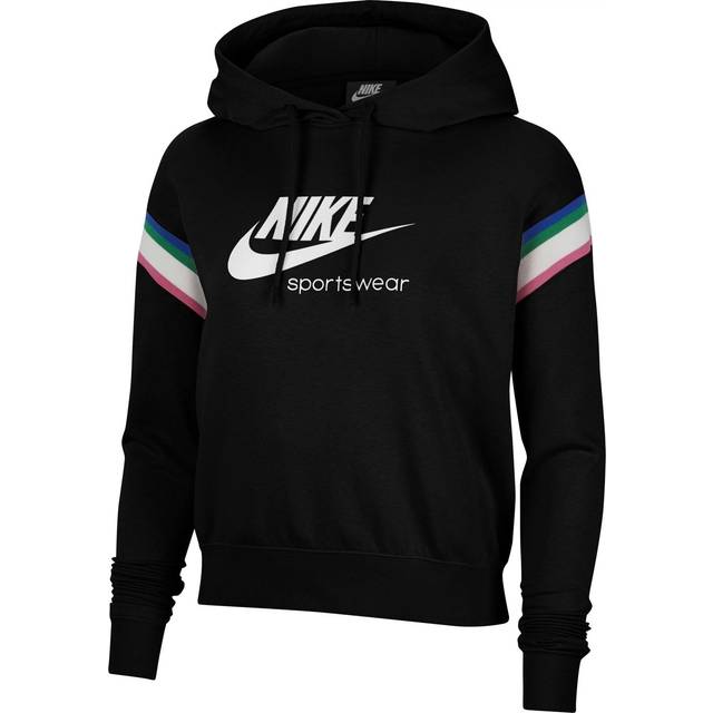 Nike dam sportkläder Heritage Po huvtröja Black/Sail/White X-L