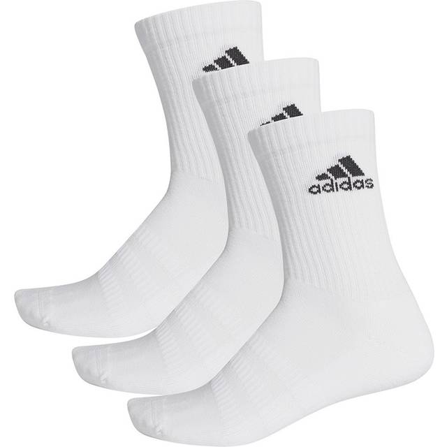 adidas Mid Ankle Socks 3-Pack White/ White/ Black 37-39 (37-39)