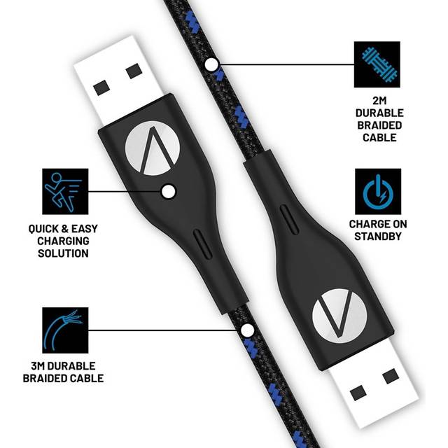 STEALTH Sp-C10 V 3M Twin Play & Charge Cables For PS5