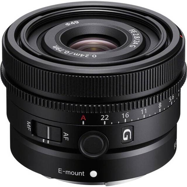 Sony FE 24mm f/2.8 G Full-Frame G Series Camera Lens with Editing Software, 64GB Memory Card Bundle