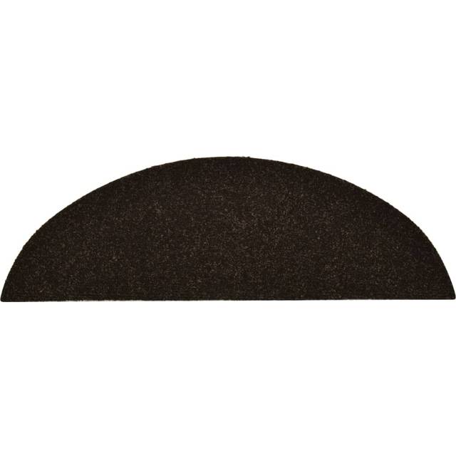 Trappstegsmattor självhäftande 15 st mörkbrun 56x17x3 cm brodyr