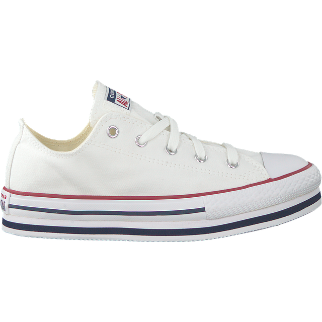 CONVERSE Chuck Taylor All Star Eva Lift Canvas Platform, Sneaker Herr, White Garnet Navy, 35 EU
