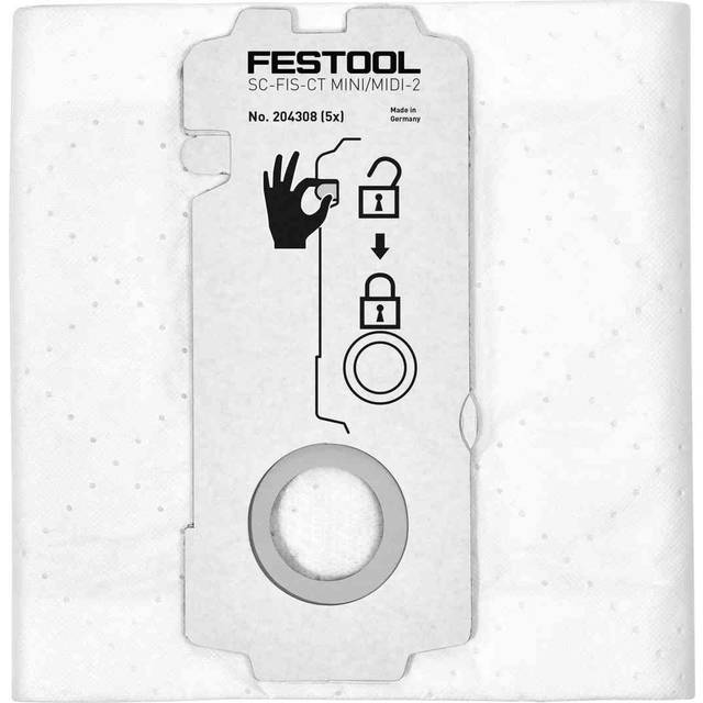 FESTOOL Filtersäck SC-FIS-CT MINI/MIDI-2/5/CT15 5-pack