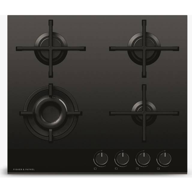 Fisher Paykel CG604DLPGB4 Series 9 60cm LPG Gas On Glass Hob - BLACK