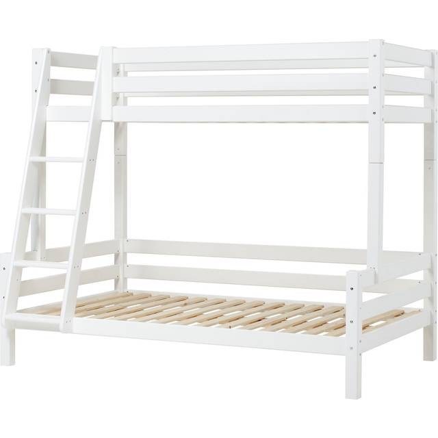 Hoppekids ECO Luxury - Hög Familjesäng Etagesäng - 120x200 cm. - Vit