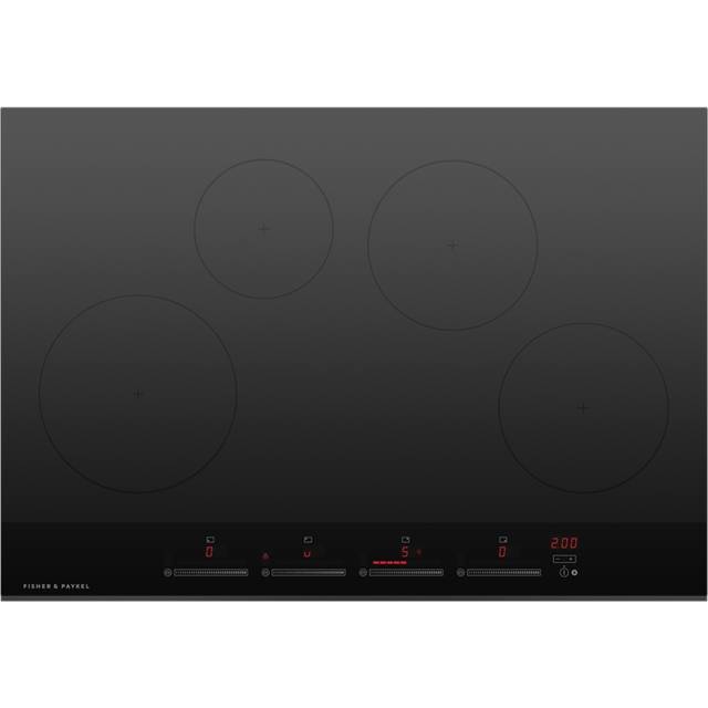 Fisher Paykel CI764DTB4 76cm Series 9 Frameless 4 Zone Induction Hob - BLACK