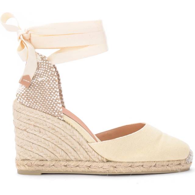 Carina Canvas Wedge Espadrilles - beige - 40 (6.5)