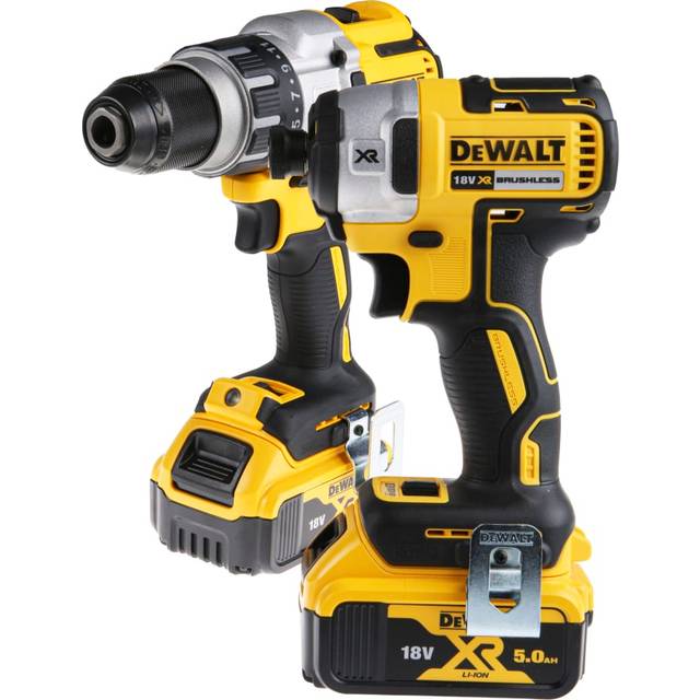 DeWalt DCK276 18v XR Cordless Brushless Combi Drill and Impact Driver 2 x 5ah Li-ion Battery Charger Case