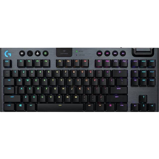 Logitech G915 TKL Tenkeyless LIGHTSPEED tangentbord - Kanada in Karbon, Dansk/Norsk/Svenska/Suomalainen