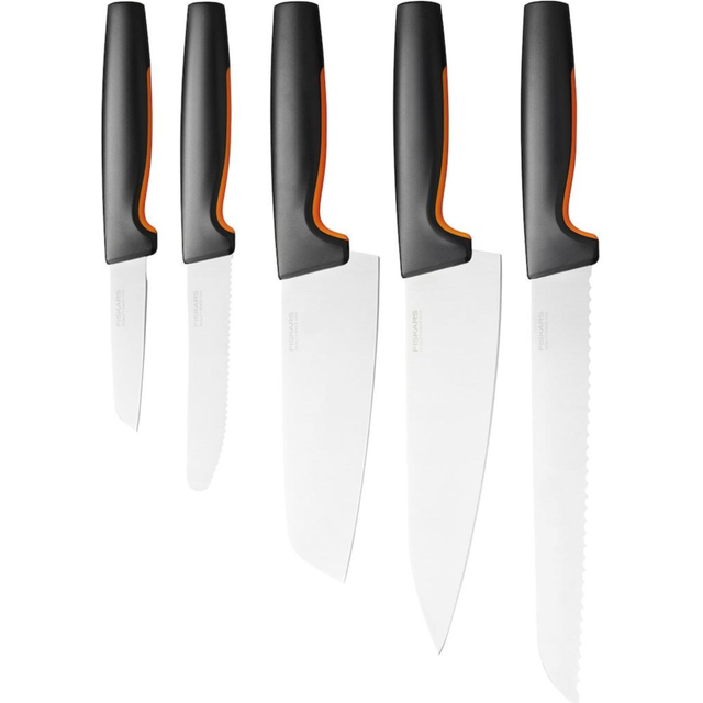 Fiskars Functional Form knivset stort 5 delar - Svart