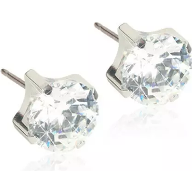 Blomdahl örhängen BM GT Tiffany 4mm CZ White 1 par