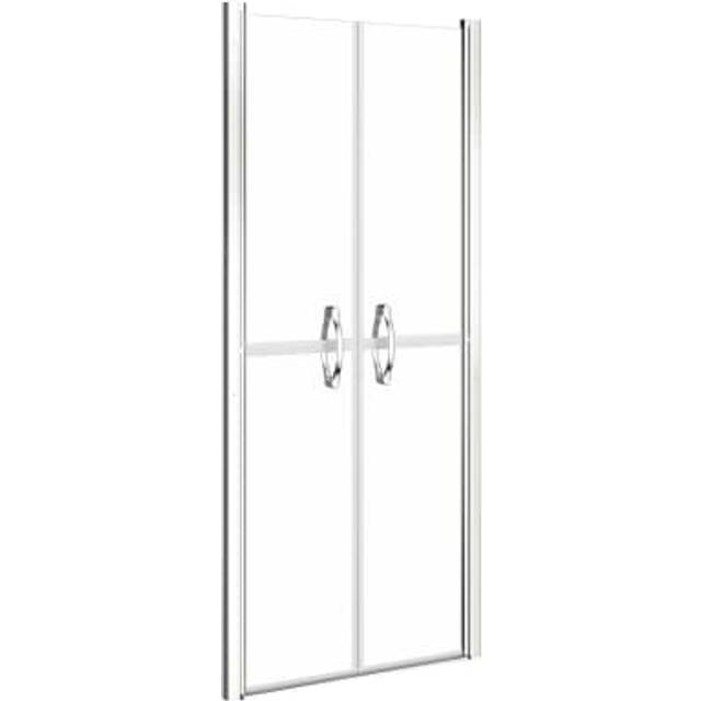 vidaXL Shower Door Clear ESG 81x190 cm - silver