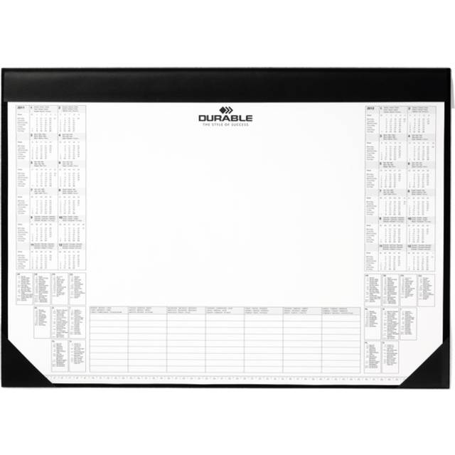 Durable Calendar Desk Mat Black 7291/01