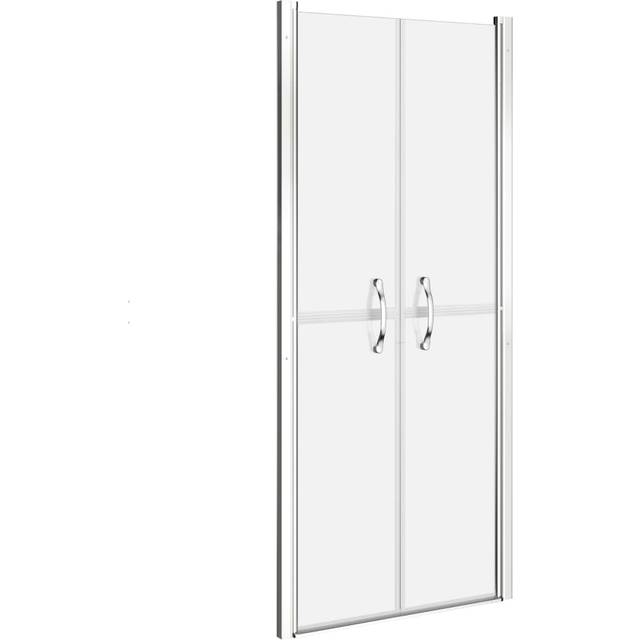 vidaXL Shower Door Frosted ESG 96x190 cm - silver
